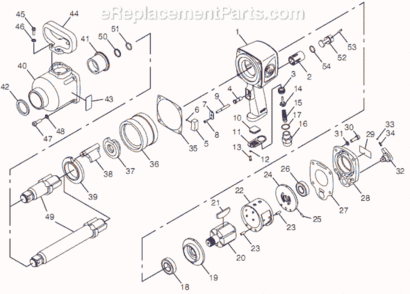 Page A Diagram and Parts List for CP7774 8941077740 Chicago Pneumatic Wrench